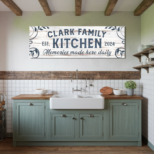 Memories Made Here Daily Family Canvas