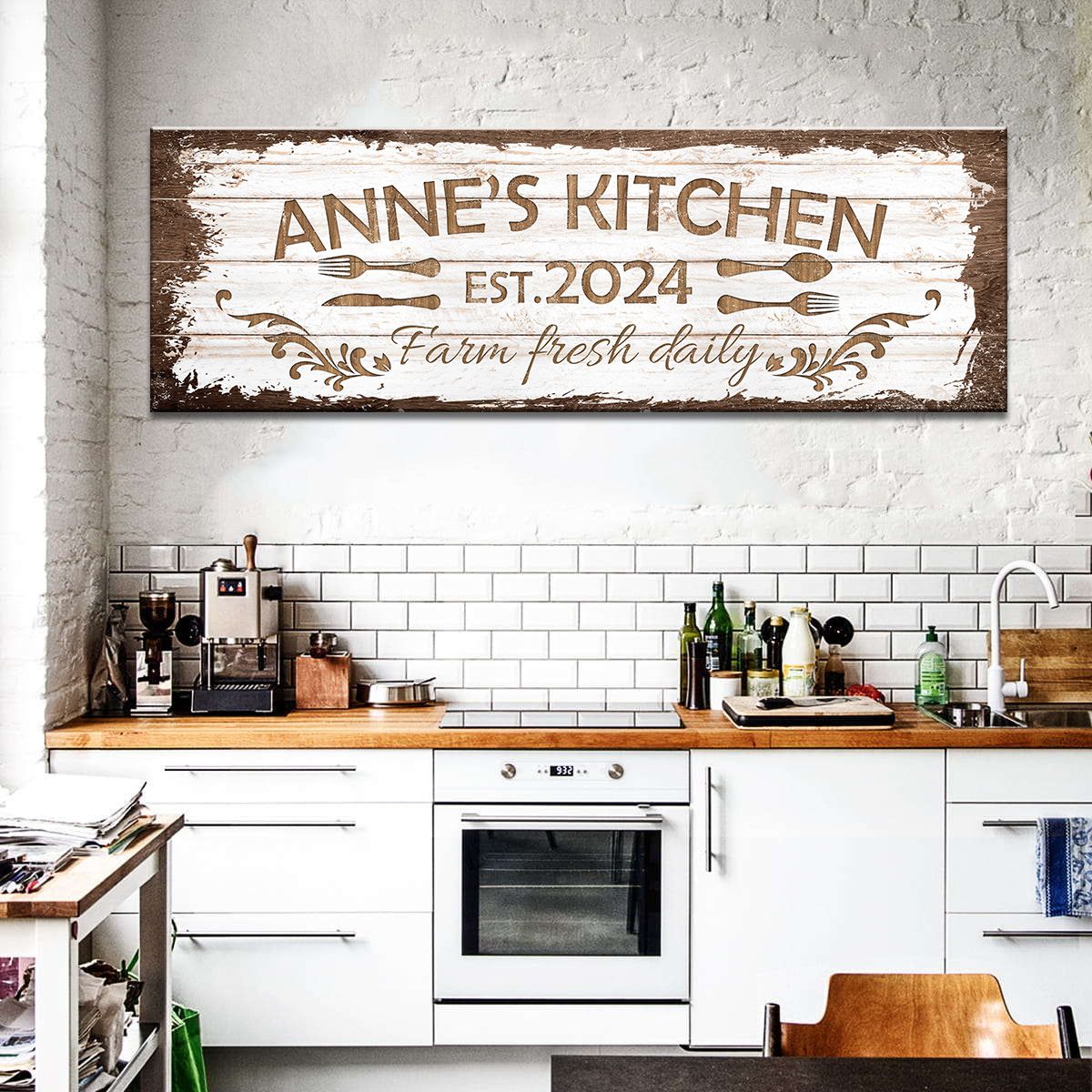 personalized farm fresh daily canvas