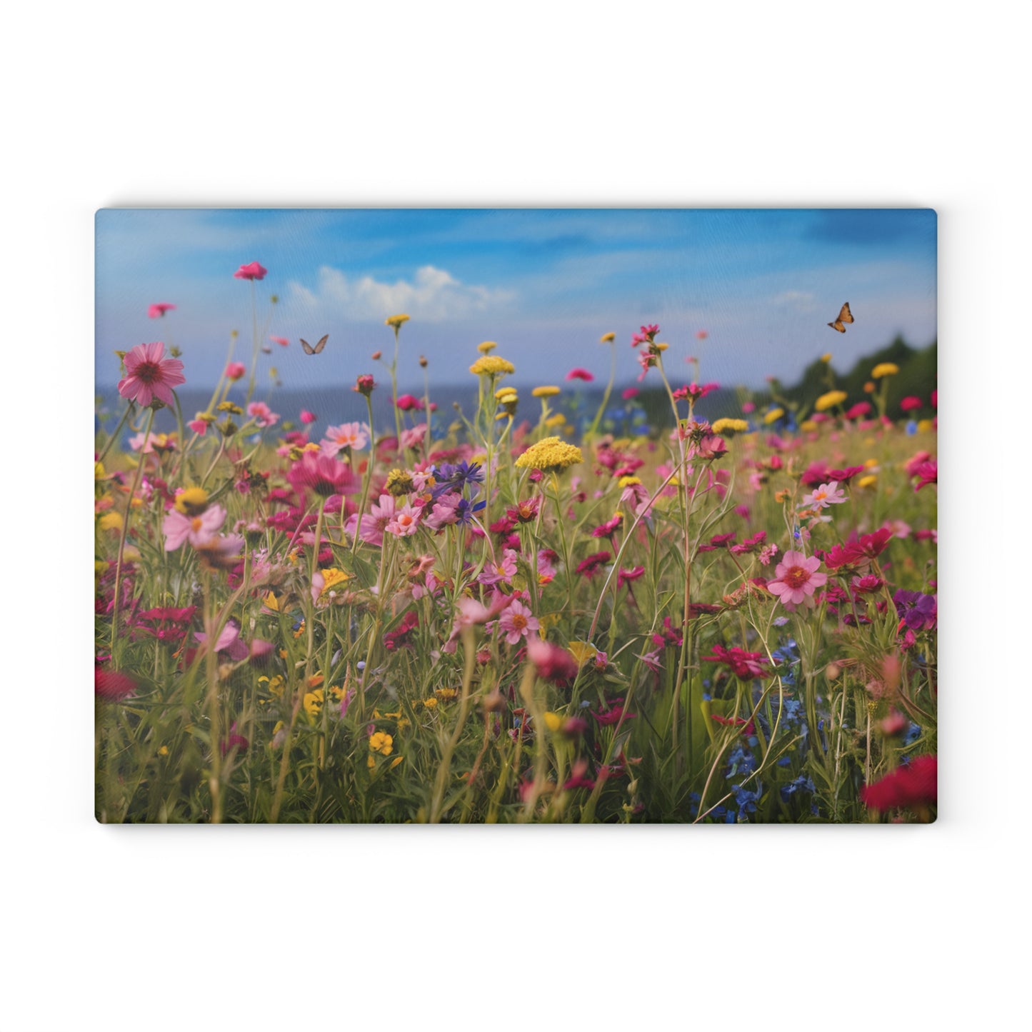 Wildflower Glass Cutting Board