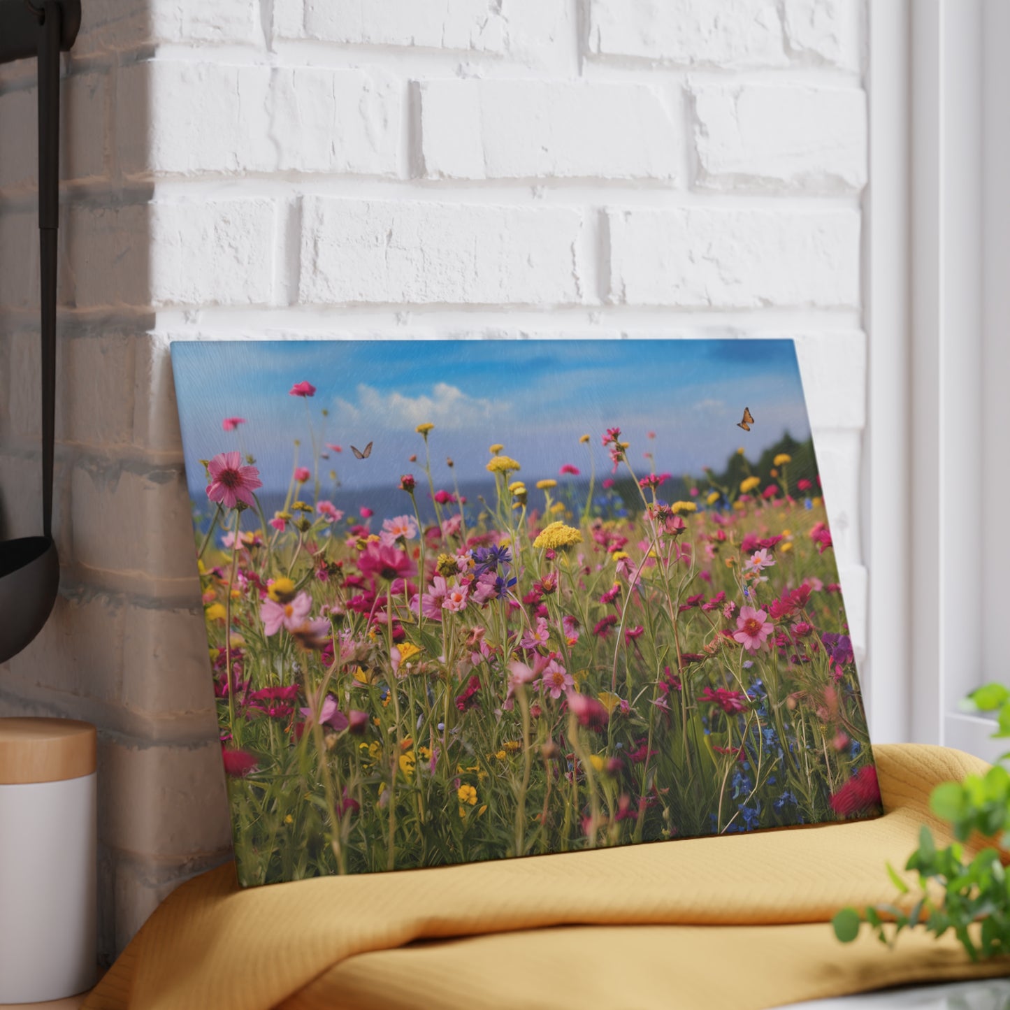 Wildflower Glass Cutting Board