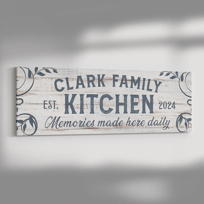 Memories Made Here Daily Family Canvas