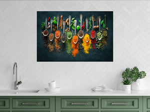 Spices and Spoons Aluminum Print