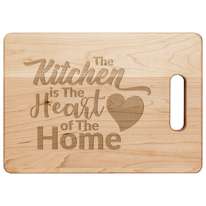 The Kitchen is the Heart of the Home Cutting Board - My Kitchen Adorned