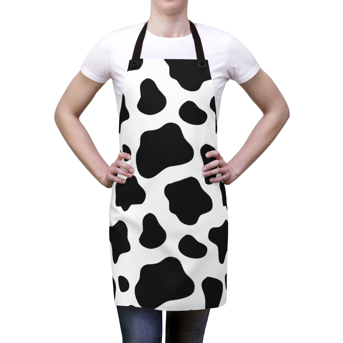 Cow Print Apron